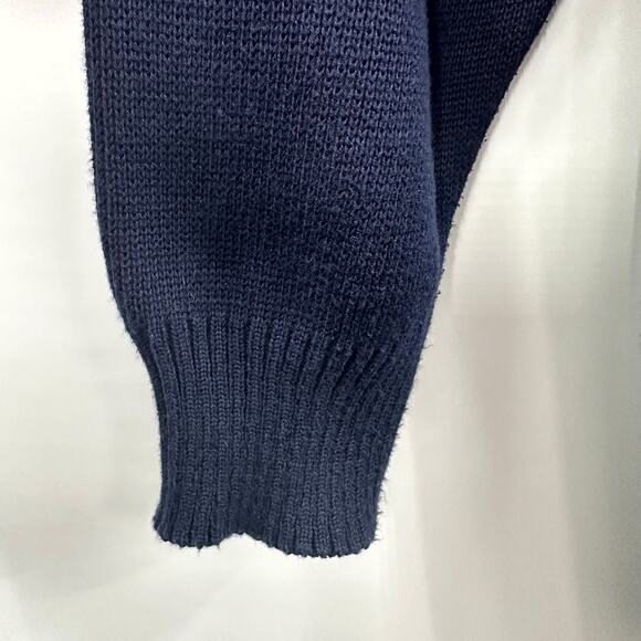 Vintage Kriss Sweden Knit Open Front Oversized Long Cardigan Sweater Size Medium - Picture 6 of 8